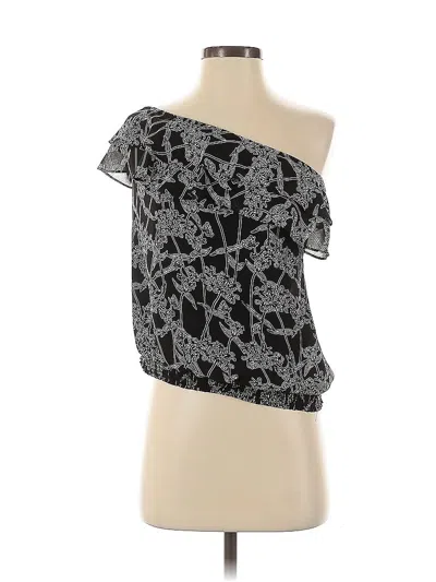 Pre-owned Halogen Sleeveless Blouse In Black