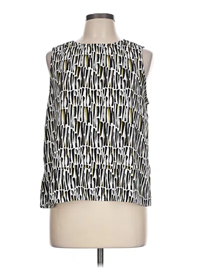 Pre-owned Halogen Sleeveless Blouse In Black