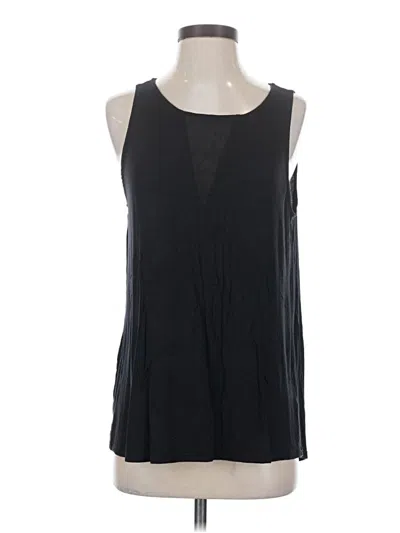 Pre-owned Halogen Sleeveless Blouse In Black