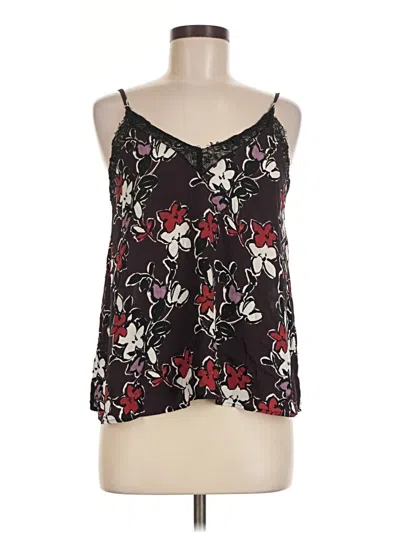 Pre-owned Halogen Sleeveless Blouse In Black