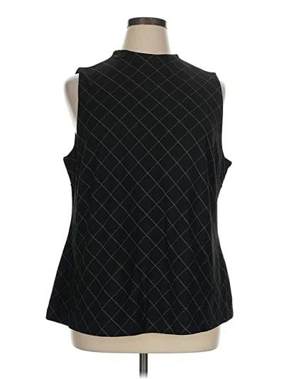 Pre-owned Halogen Sleeveless Blouse In Black