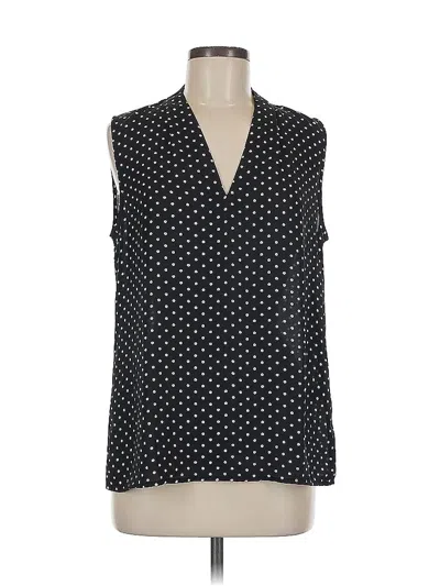 Pre-owned Halogen Sleeveless Blouse In Blue