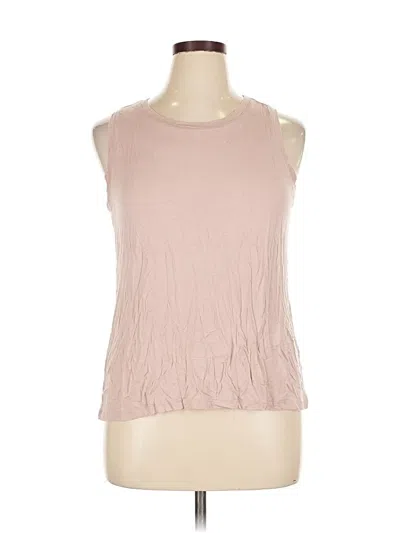 Pre-owned Halogen Sleeveless Blouse In Brown