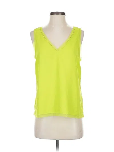 Pre-owned Halogen Sleeveless Blouse In Green