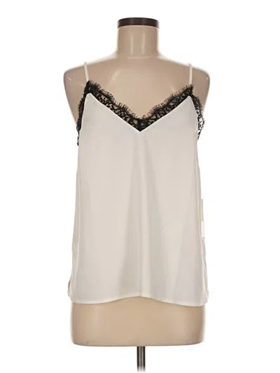 Pre-owned Halogen Sleeveless Blouse In Ivory