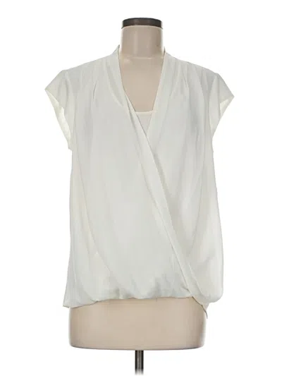 Pre-owned Halogen Sleeveless Blouse In Ivory