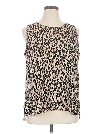 Pre-owned Halogen Sleeveless Blouse In Ivory