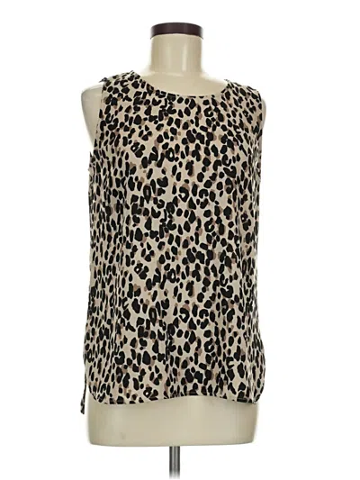 Pre-owned Halogen Sleeveless Blouse In Ivory