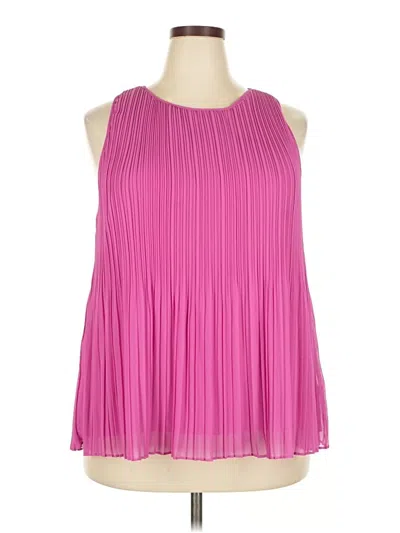 Pre-owned Halogen Sleeveless Blouse In Pink