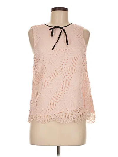 Pre-owned Halogen Sleeveless Blouse In Pink