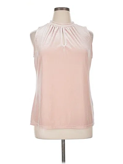 Pre-owned Halogen Sleeveless Blouse In Pink