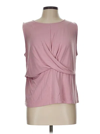 Pre-owned Halogen Sleeveless Blouse In Pink