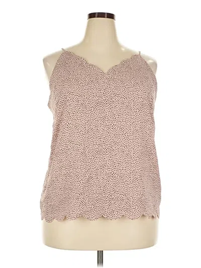 Pre-owned Halogen Sleeveless Blouse In Pink