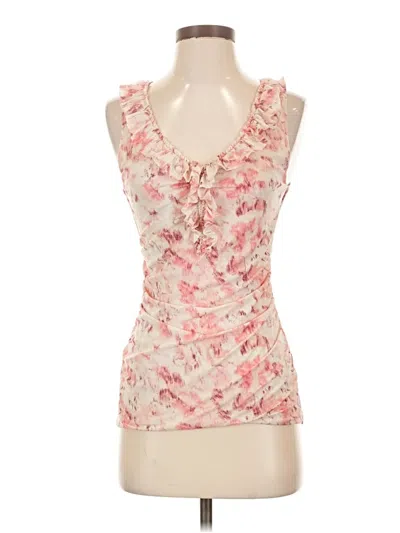 Pre-owned Halogen Sleeveless Blouse In Pink