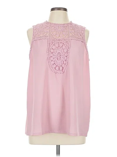 Pre-owned Halogen Sleeveless Blouse In Pink