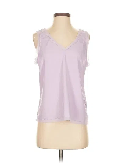 Pre-owned Halogen Sleeveless Blouse In Purple