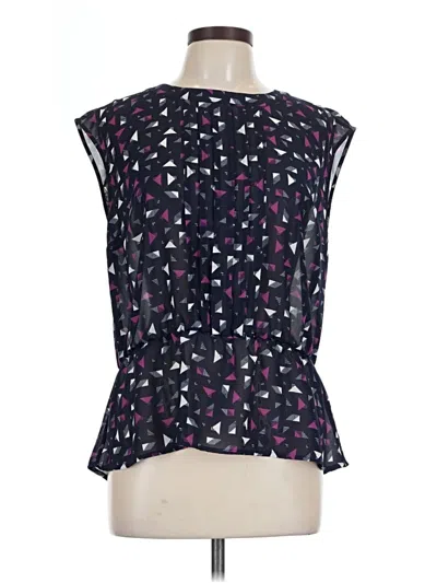 Pre-owned Halogen Sleeveless Blouse In Purple