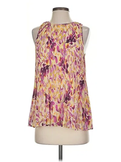 Pre-owned Halogen Sleeveless Blouse In Purple