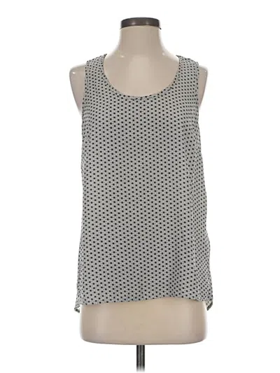 Pre-owned Halogen Sleeveless Blouse In Silver