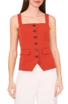 Halogen ® Sleeveless Button-up Bustier Top