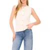 Halogen ® Sleeveless Cotton Cardigan In Neutral
