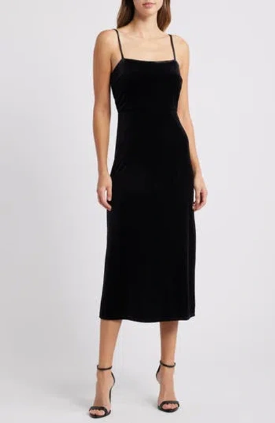 Halogen ® Sleeveless Midi Dress In Black