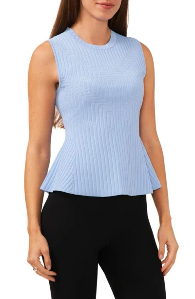 Halogen Sleeveless Peplum Jumper In Placid Blue