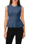 Halogen ® Sleeveless Peplum Sweater In Swift Seas Blue