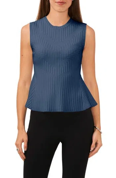 Halogen ® Sleeveless Peplum Sweater In Swift Seas Blue