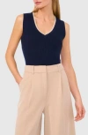 Halogen ® Sleeveless Sweater In Classic Navy Blue