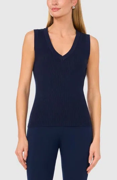Halogen ® Sleeveless Sweater In Navy Blue