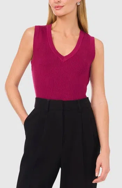 Halogen ® Sleeveless Sweater In Raspberry Purple