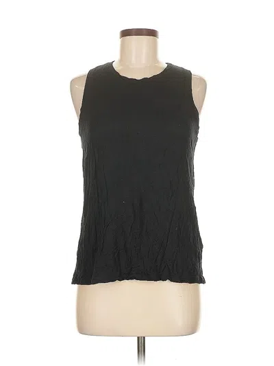 Pre-owned Halogen Sleeveless T-shirt In Black