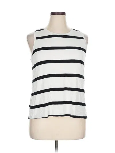 Pre-owned Halogen Sleeveless T-shirt In Black