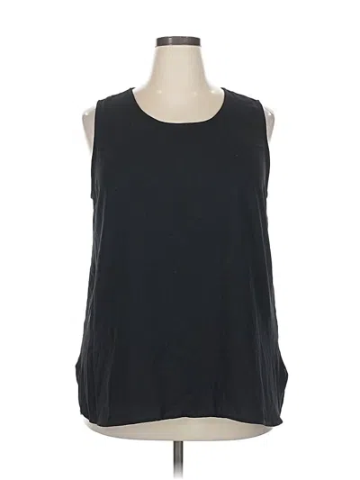 Pre-owned Halogen Sleeveless T-shirt In Black