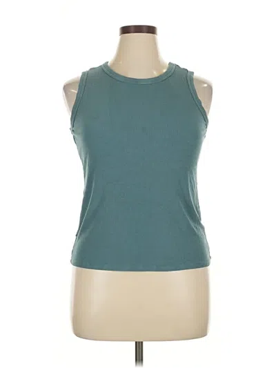 Pre-owned Halogen Sleeveless T-shirt In Blue