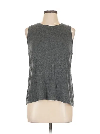 Pre-owned Halogen Sleeveless T-shirt In Gray