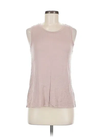 Pre-owned Halogen Sleeveless T-shirt In Pink