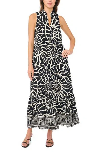 Halogen ® Sleeveless Tiered Maxi Dress In Black