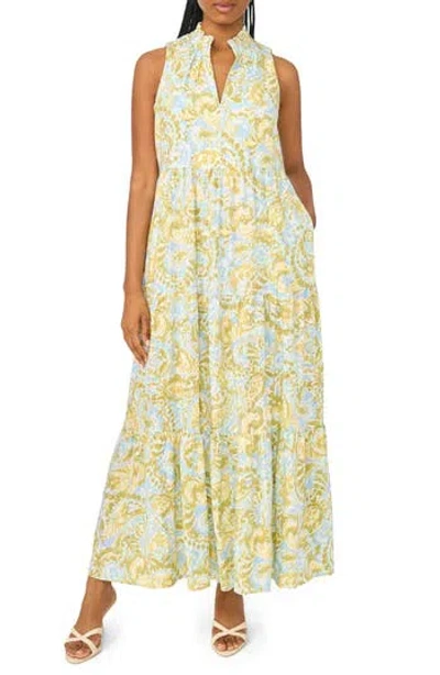 Halogen ® Sleeveless Tiered Maxi Dress In Multi