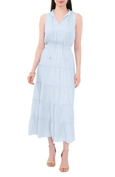 Halogen ® Sleeveless Tiered Maxi Dress In Pebbels Blue