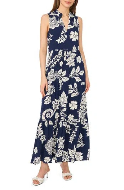 Halogen ® Sleeveless Tiered Maxi Dress In Blue