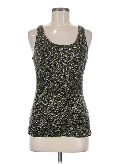 Pre-owned Halogen Sleeveless Top Black Halter Neckline Tops