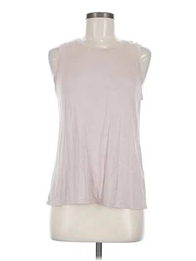 Pre-owned Halogen Sleeveless Top Gray Halter Neckline Tops