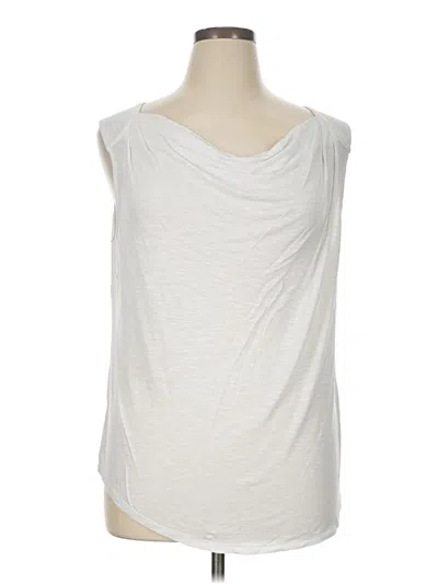 Pre-owned Halogen Sleeveless Top Silver Cowl Neck Tops