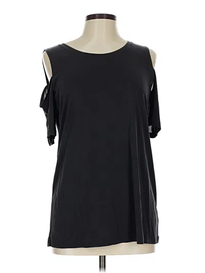 Pre-owned Halogen Sleeveless T-shirt In Black
