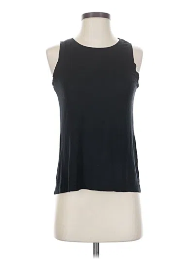Pre-owned Halogen Sleeveless T-shirt In Black