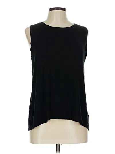 Pre-owned Halogen Sleeveless T-shirt In Black