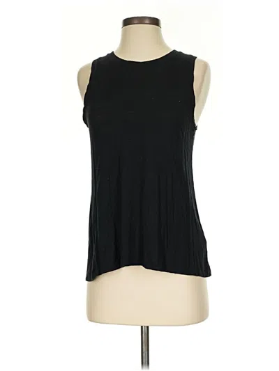 Pre-owned Halogen Sleeveless T-shirt In Black