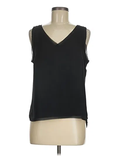 Pre-owned Halogen Sleeveless T-shirt In Black